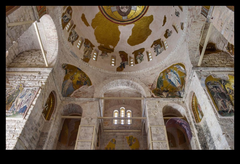 מנזר דפני: ציורי קיר מאוצר ביזנטי