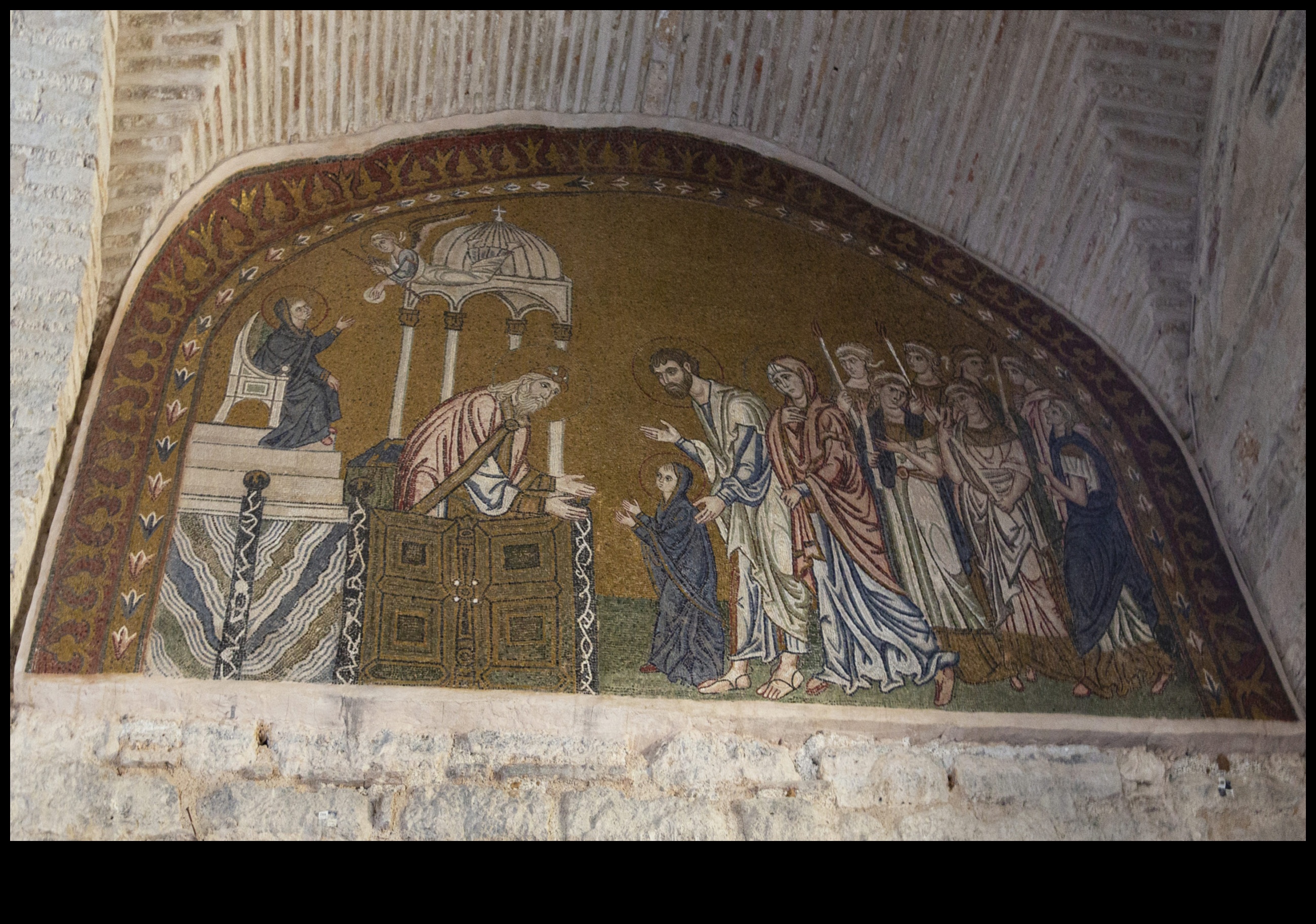 מנזר דפני: ציורי קיר מאוצר ביזנטי