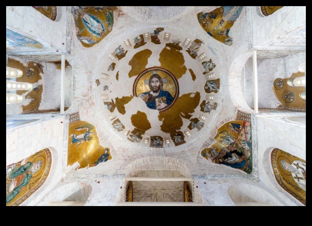 מנזר דפני: ציורי קיר מאוצר ביזנטי