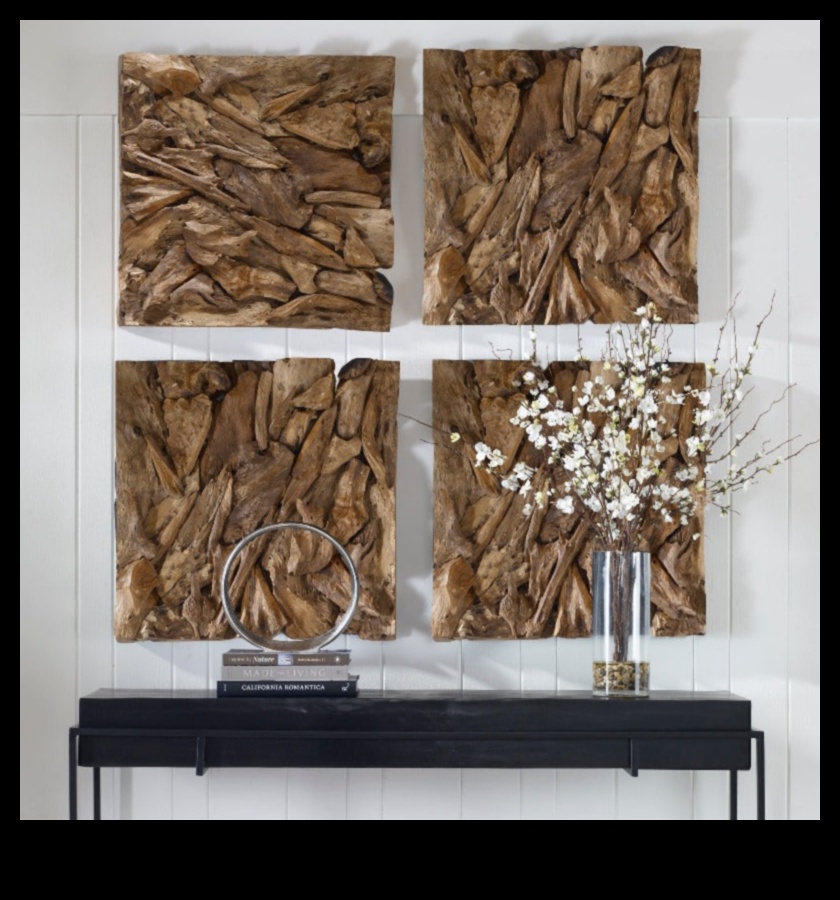 פסלי אמנות קיר מעץ: יצירה של חלקים ממדיים להשפעה