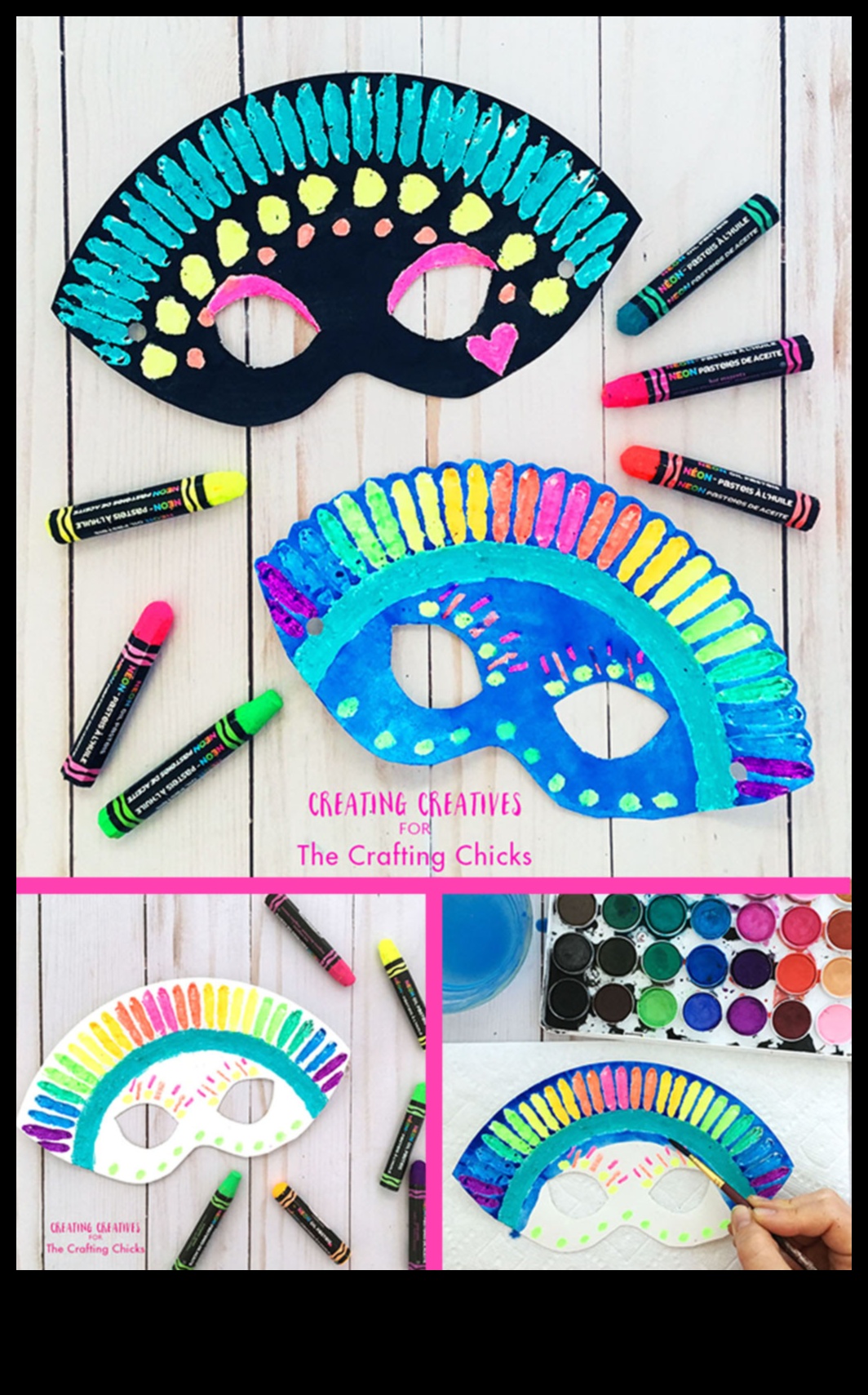 מסכות צלחת נייר עשה זאת בעצמך לילדים: יצירת דמויות דמיוניות