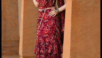 צלליות סארי: מסורות טקסטיל הודיות באמנות