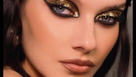 גלאם וזהב: מחבקת את העושר של גוונים מוזהבים בסגנונות איפור