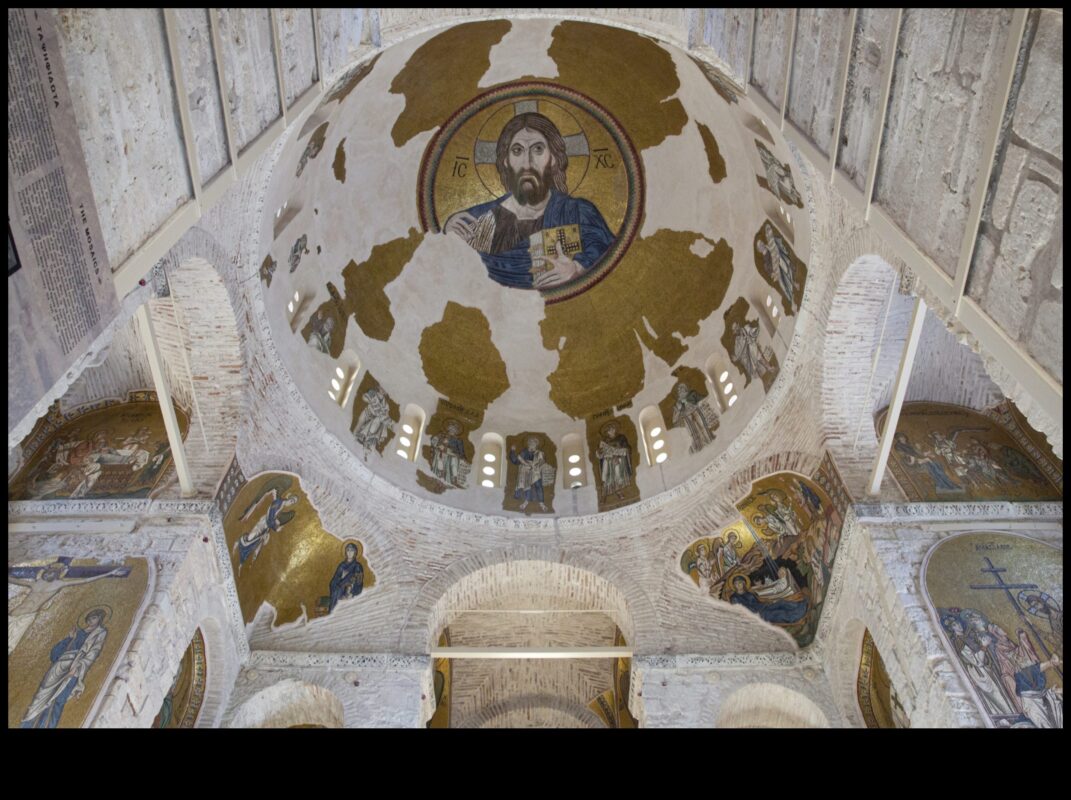 מנזר דפני: ציורי קיר מאוצר ביזנטי